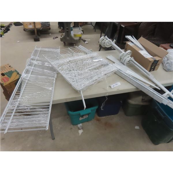 Wire Rack Shelving with Brackets