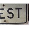 Image 10 : Two Metal Street Signs: Manitoba 7 (30" x 24") and West (12" x 24")