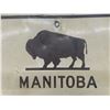 Image 4 : Two Metal Street Signs: Manitoba 7 (30" x 24") and West (12" x 24")