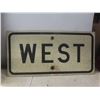 Image 7 : Two Metal Street Signs: Manitoba 7 (30" x 24") and West (12" x 24")
