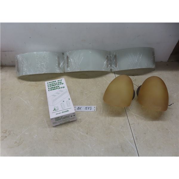 Three Light Fixtures and a Chime Kit