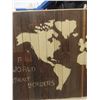 Image 3 : "World Without Borders" Wooden Art Board, 41" x 67"