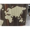 Image 4 : "World Without Borders" Wooden Art Board, 41" x 67"
