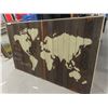 Image 6 : "World Without Borders" Wooden Art Board, 41" x 67"