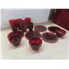 Image 5 : Kitchenware Lot: Corelle & Royal Grafton Mugs, Ruby Red Plates, Glasses & Knives