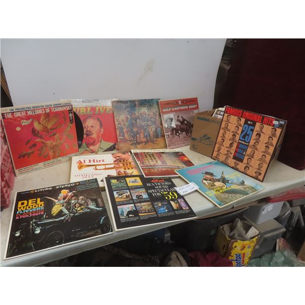 Box of Assorted Music Albums Including Jazz, Easy Listening, Symphony, and More