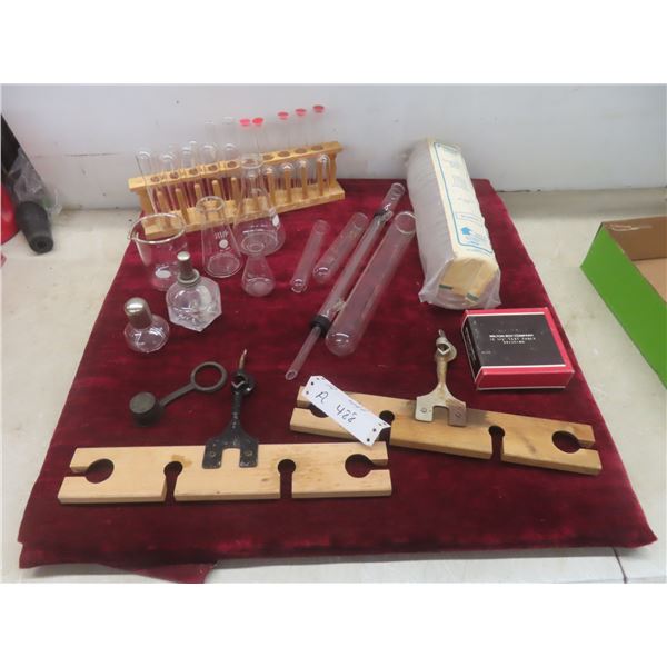 Vintage Chemistry Glass: Beakers, Tubes & More