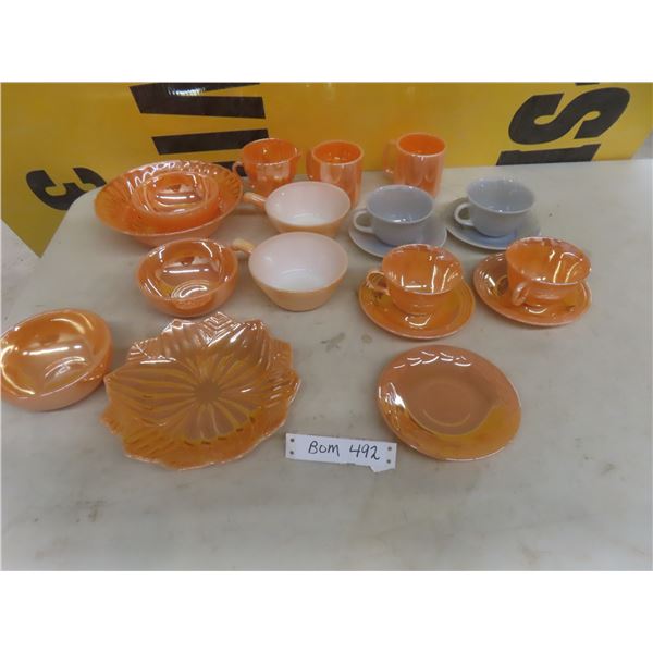 Vintage Lustre Ware: Servingware, Cups, Saucers, Creamers