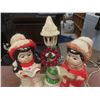 Image 10 : Christmas Décor Including Ceramic Three-Piece Elect Candle Set, Carol Singer Figurines, and More