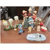 Image 1 : Christmas Décor Including Ceramic Three-Piece Elect Candle Set, Carol Singer Figurines, and More