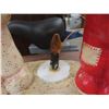 Image 9 : Christmas Décor Including Ceramic Three-Piece Elect Candle Set, Carol Singer Figurines, and More