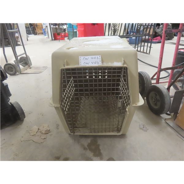 Dog Kennel, 24" x 31" x 21", Missing Fasteners and Chew Damage