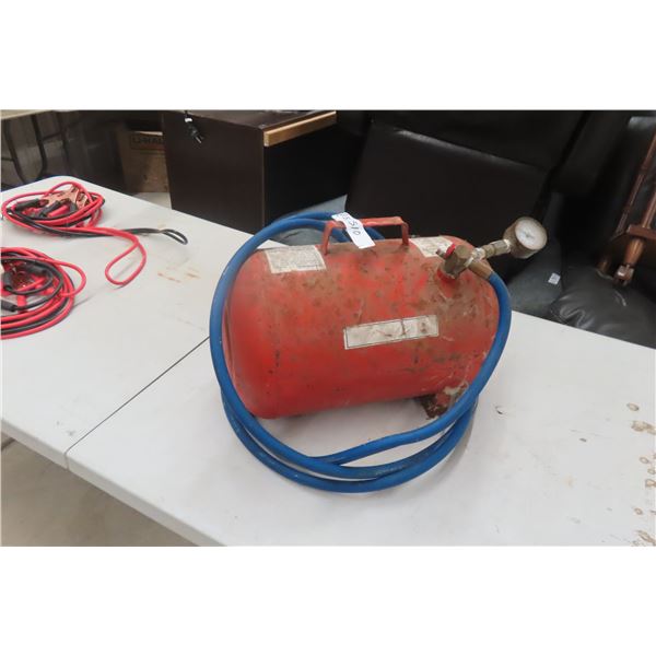 Air Tank with Hose and Check Gauge