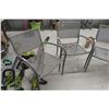 Image 3 : 4 Stackable Metal Patio Chairs