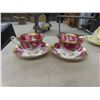 Image 8 : Twelve Cups with Saucers (Royal Albert, Melba, Paragon) and Six Dinner Plates