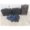 Image 1 : Four Suitcases: Cambridge, Two-Piece American Tourister, and Ricardo