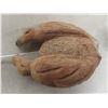 Image 7 : Coconut Carved Bird Feeder, Three Samba Bowls, Decorative Head, and Five Figurines (Tallest 13")