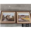 Image 3 : Three Framed Pictures (Largest 22" x 18") and Decorative Mirror (30" x 13")
