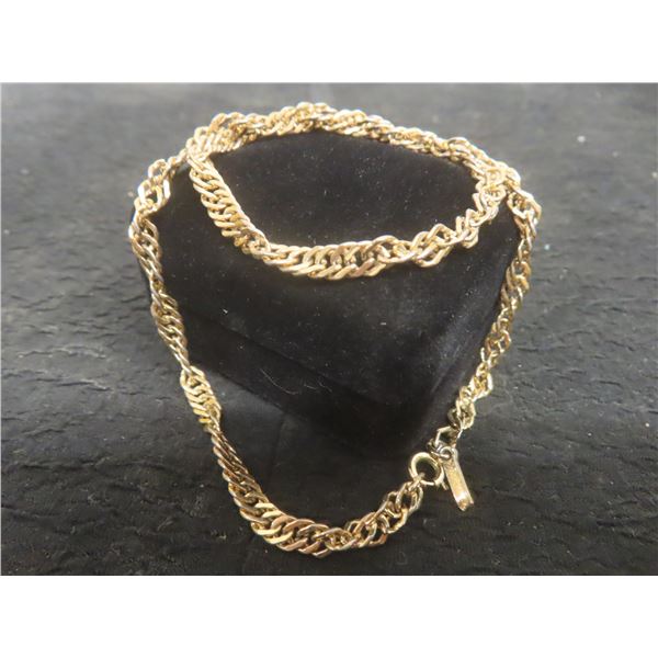 1950s D'Olan Gold-Tone Necklace, 15" Length