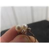 Image 5 : 10k Gold and Pearl Earrings, 1 Gram, Marked CI