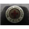 Image 2 : WWII Canadian Red Cross Woman’s War Work Pin, Sterling with Enamel, 2 Grams, 3/4"