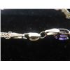 Image 4 : 10k Gold Bracelet with Nine Amethyst Gems, 4 Grams, 7.5" Length, Missing Clasp Lock