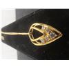 Image 1 : 14k Gold Necklace with Diamond Pendant, 6.5 Grams, 18" Length