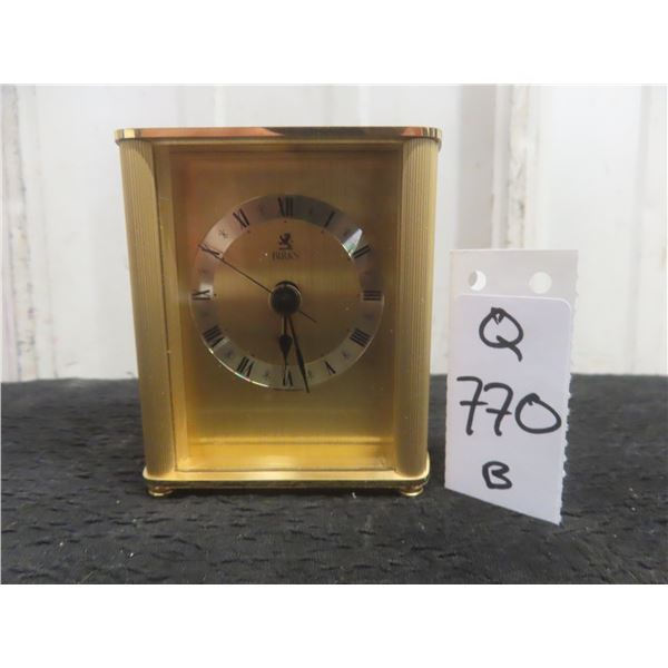 Birks Quartz Clock, Made in Germany, 3 1/4"