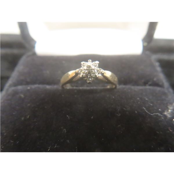 10k Gold and Diamond Ring, 2.09 Grams, with COA