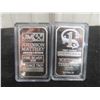 Image 1 : Two 1 oz Troy Silver Ingots