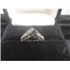 Image 1 : 10k White Gold and Diamond Ring, 2.2 Grams, with COA, Missing Three Stones