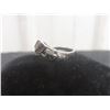 Image 2 : 10k White Gold and Diamond Ring, 2.2 Grams, with COA, Missing Three Stones