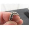 Image 5 : 10k White Gold and Diamond Ring, 2.2 Grams, with COA, Missing Three Stones