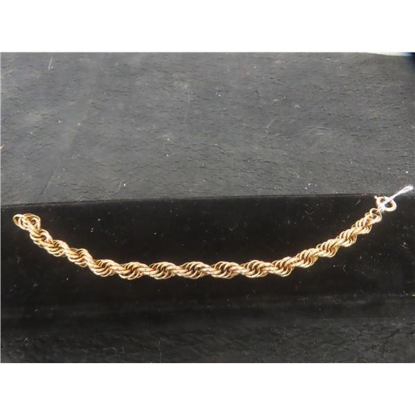12k Gold-Filled Bracelet, 11 Grams, 8" Length
