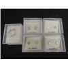 Image 1 : Five Pairs of 9k Gold Children’s Earrings