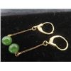 Image 5 : 12k Gold-Filled Earrings and 7" Bracelet with Green Stones, Stamped Germany, Plus More