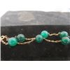 Image 6 : 12k Gold-Filled Earrings and 7" Bracelet with Green Stones, Stamped Germany, Plus More