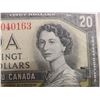 Image 2 : 1954 Canadian $20 Bill, Crisp