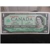 Image 6 : Five 1954 Canadian $1 Bills and One 1967 Canadian $1 Bill
