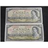 Image 1 : Two 1954 Canadian $20 Bills