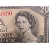 Image 3 : Two 1954 Canadian $20 Bills