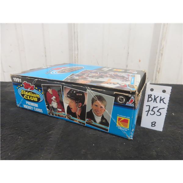 1991 Topps Stadium Club Premium Hockey Cards Box