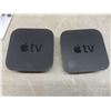 Image 2 : Two Apple TV Streaming Boxes with Remotes