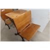 Image 2 : Antique Student School Desk & Two Chairs