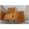Image 3 : Antique Student School Desk & Two Chairs