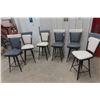 Image 1 : Six Swivel Dining Room Chairs