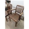 Image 4 : Two Wood Arm Chairs
