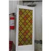 Image 5 : 2 x Painted Door in Stained-Glass Style 18" x 77"