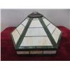 Image 5 : Tiffany-Style Stained Glass Vase 12" Tall & Lamp Shade 12" Wide