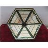 Image 6 : Tiffany-Style Stained Glass Vase 12" Tall & Lamp Shade 12" Wide